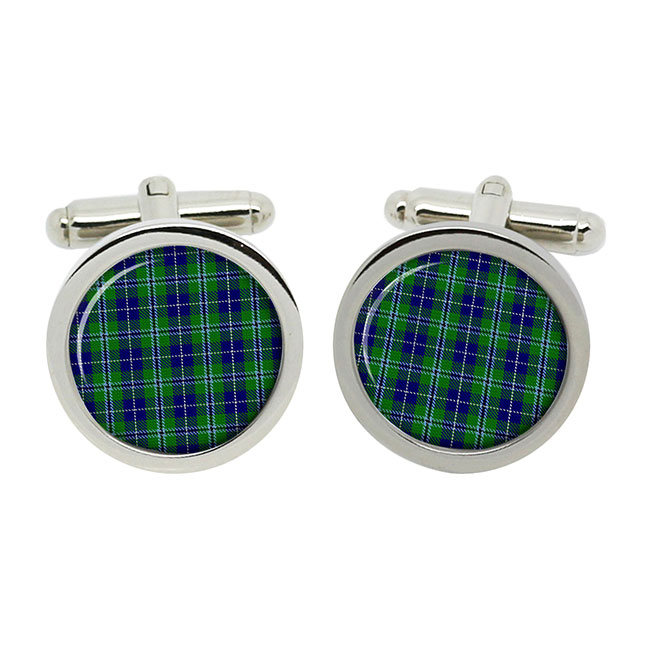 Douglas Scottish Tartan Cufflinks in Box