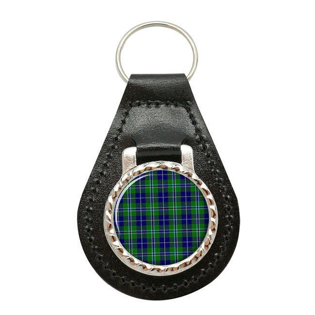 Douglas Scottish Tartan Leather Key Fob