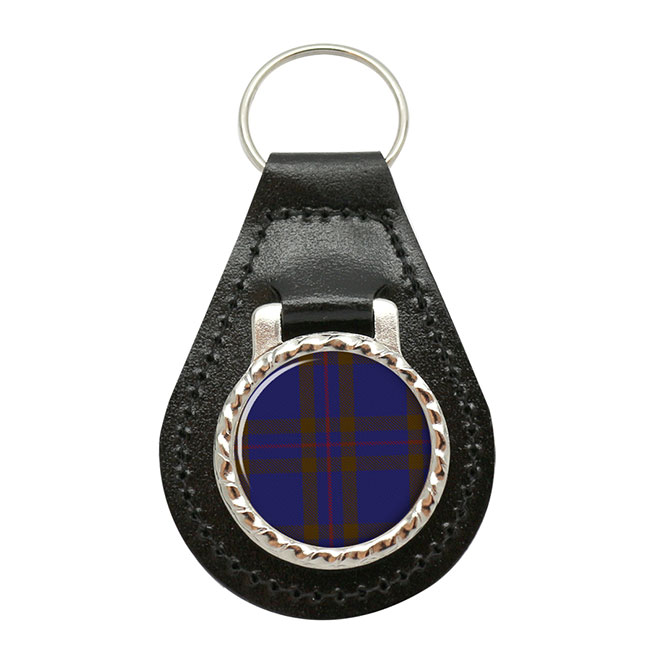 Eliott Scottish Tartan Leather Key Fob