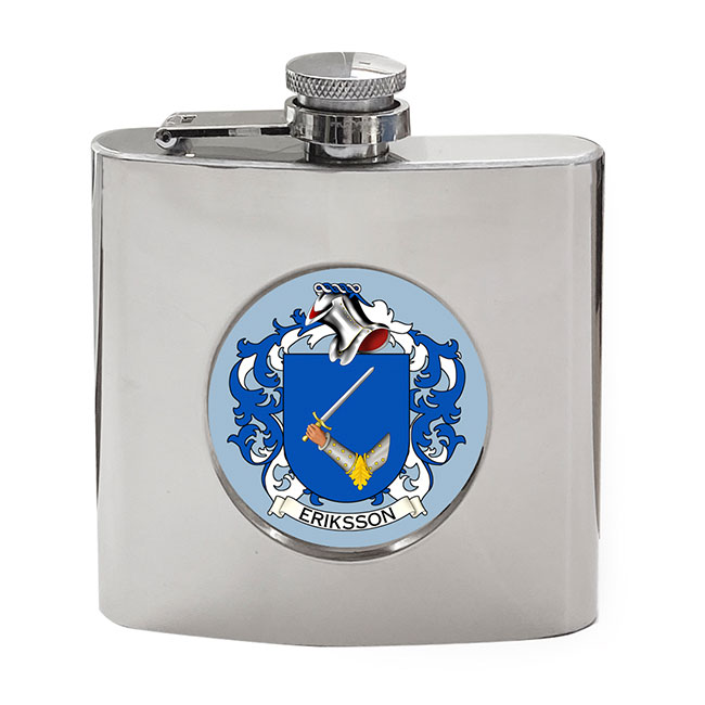 Eriksson (Sweden) Coat of Arms Hip Flask