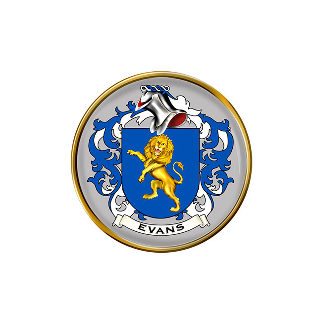 Evans (Wales) Coat of Arms Pin Badge