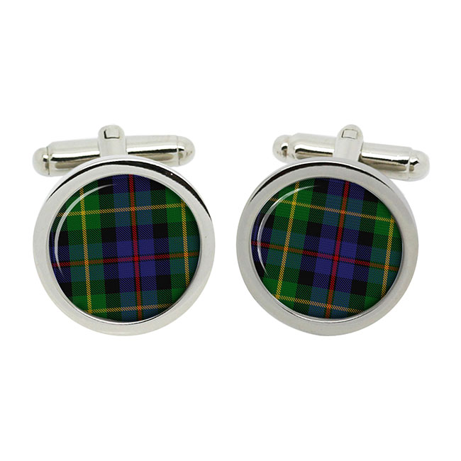 Farquharson Scottish Tartan Cufflinks in Box