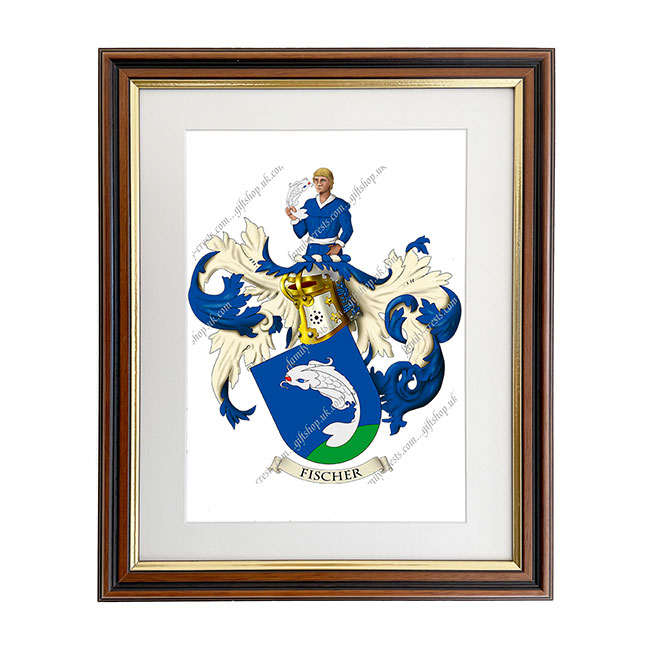 Fischer (Swiss) Coat of Arms Framed Print