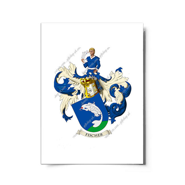 Fischer (Swiss) Coat of Arms Print