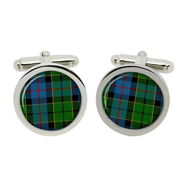 Forsyth Scottish Tartan Cufflinks in Box