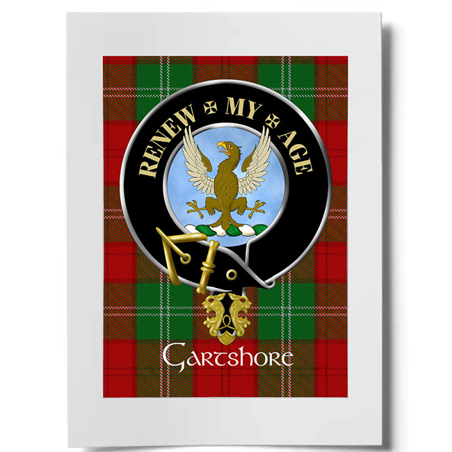 Gartshore Scottish Clan Crest Ready to Frame Print