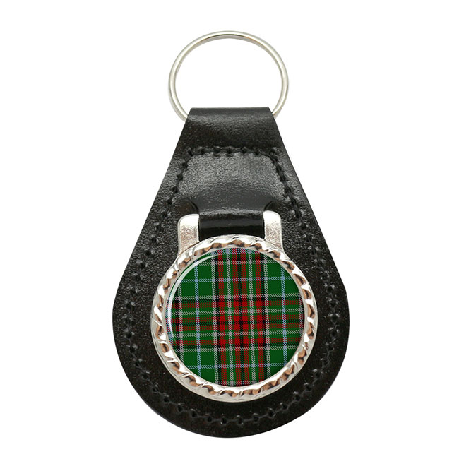 Gayre Scottish Tartan Leather Key Fob