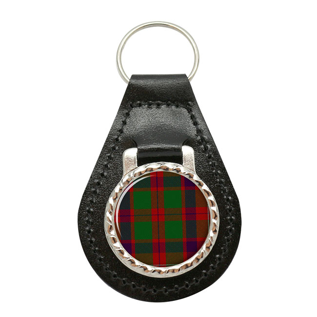 Geddes Scottish Tartan Leather Key Fob