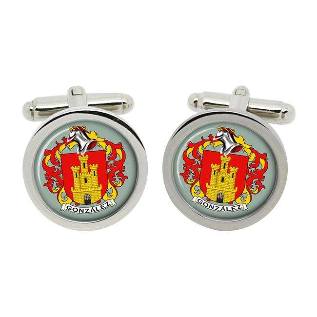 Gonzalez (Spain) Coat of Arms Cufflinks