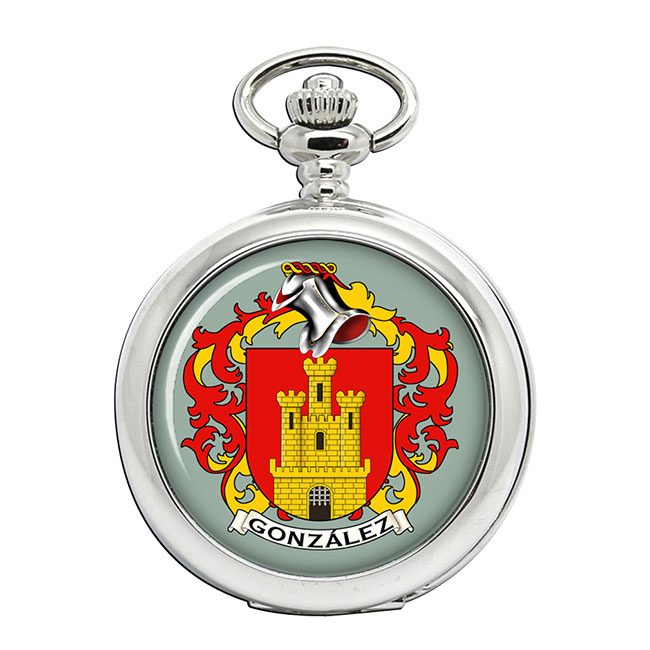 Gonzalez (Spain) Coat of Arms Pocket Watch