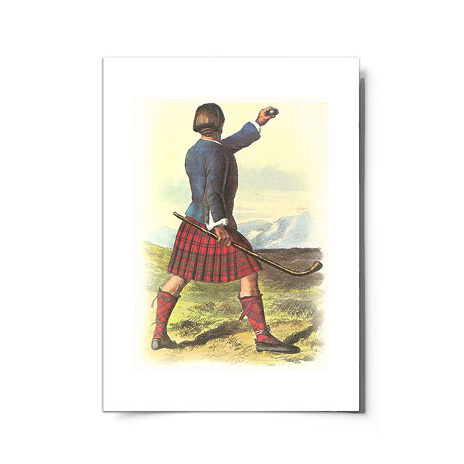 Grant (English Motto) Scottish Clansman Ready to Frame Print