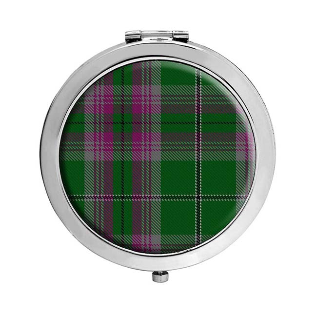 Gray Scottish Tartan Compact Mirror