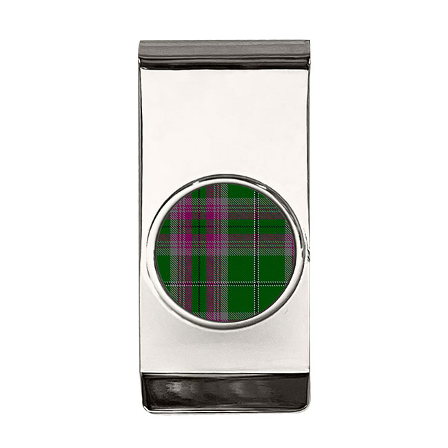 Gray Scottish Tartan Money Clip