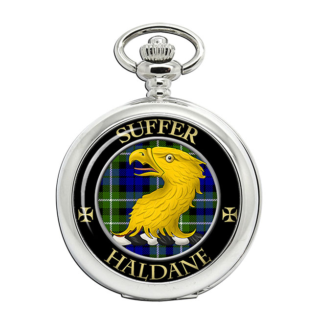 Haldane Scottish Clan Crest Pocket Watch