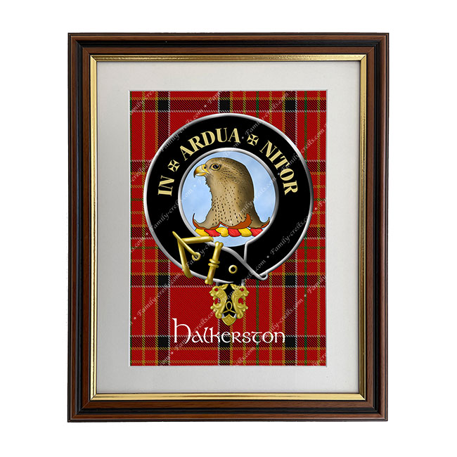 Halkerston Scottish Clan Crest Framed Print