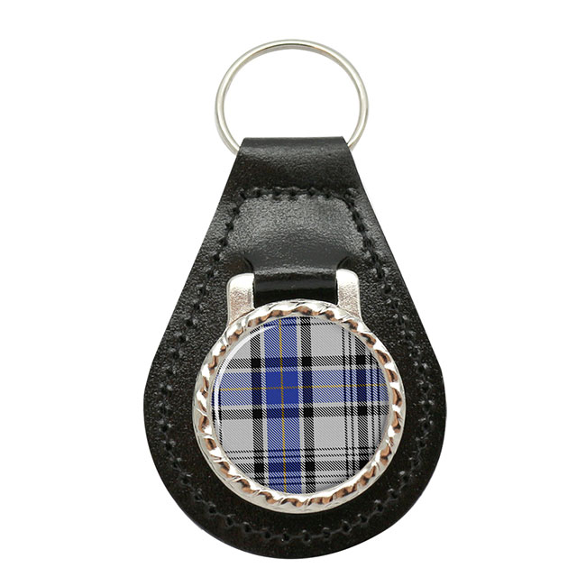 Hannay Scottish Tartan Leather Key Fob