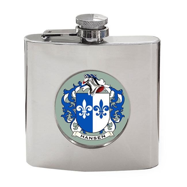 Hansen (Denmark) Coat of Arms Hip Flask