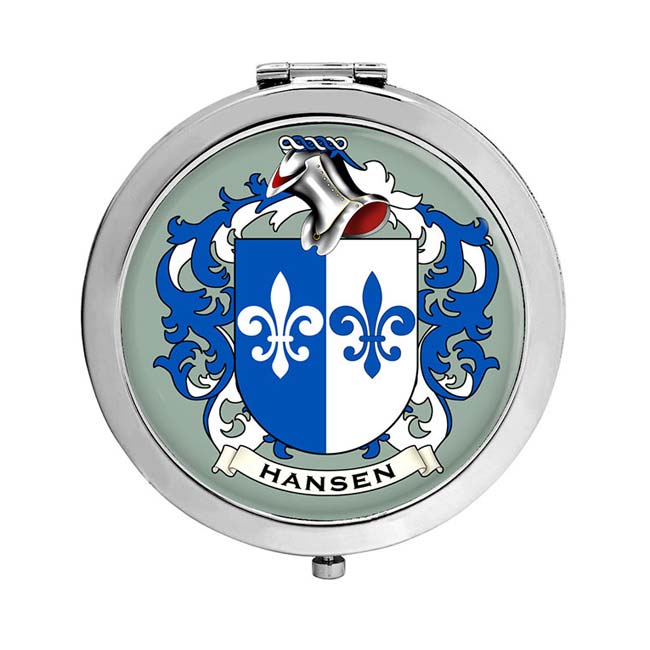 Hansen (Denmark) Coat of Arms Compact Mirror