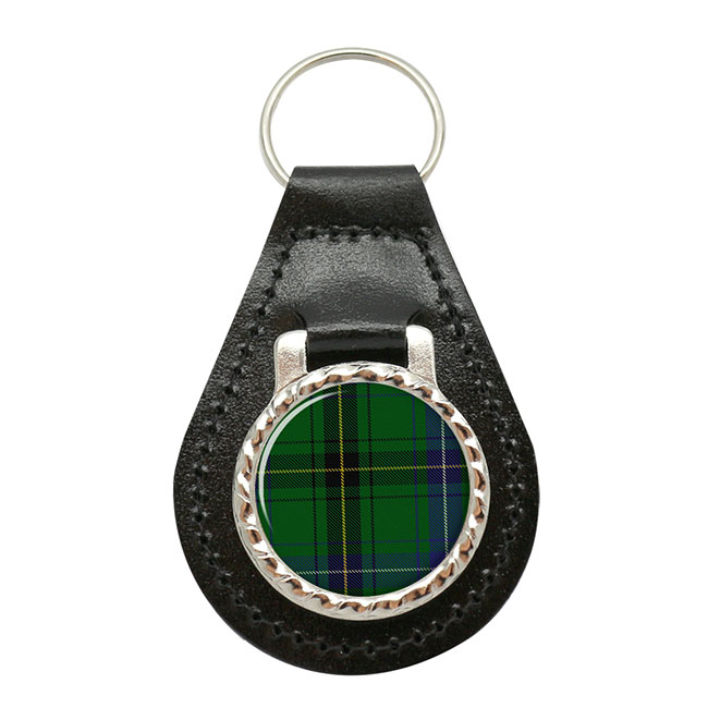 Henderson Scottish Tartan Leather Key Fob