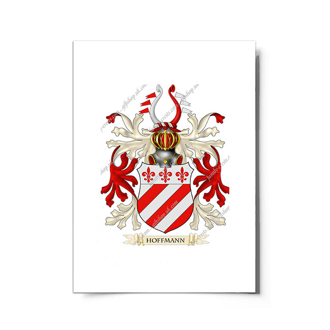 Hoffman (Germany) Coat of Arms Print