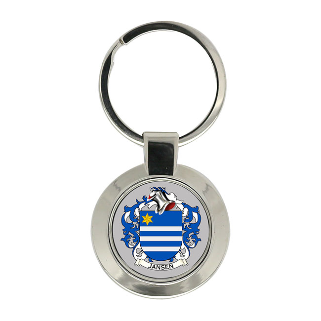 Jansen (Netherlands) Coat of Arms Key Ring