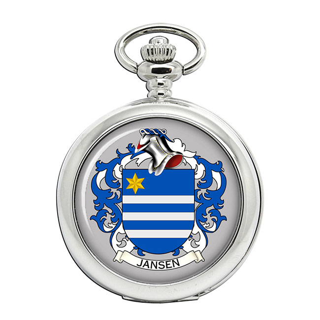 Jansen (Netherlands) Coat of Arms Pocket Watch