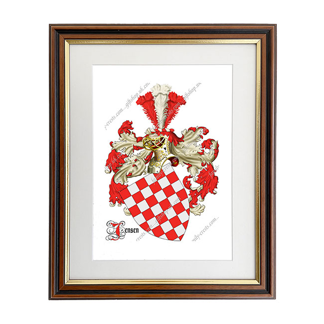 Jensen (Denmark) Coat of Arms Framed Print