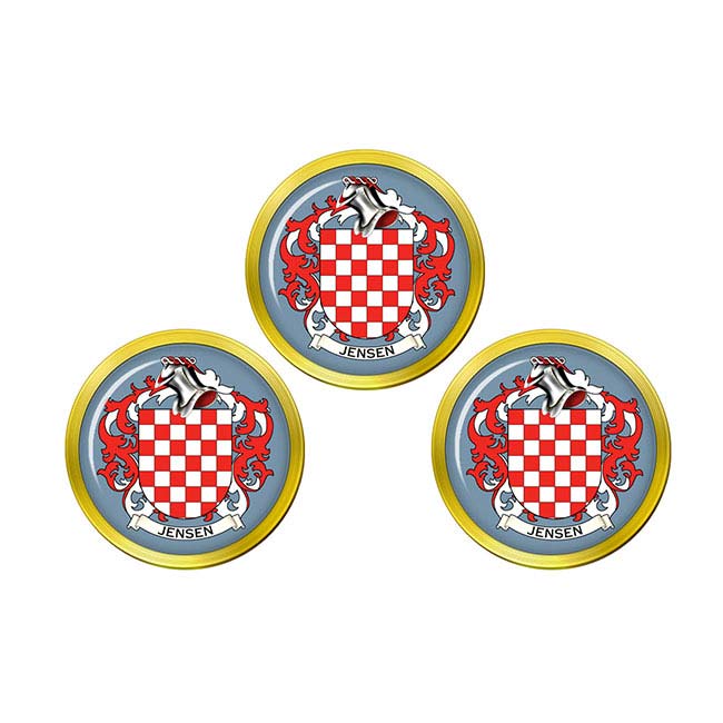 Jensen (Denmark) Coat of Arms Golf Ball Markers