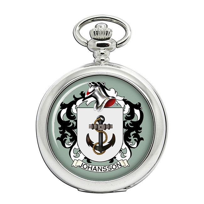 Johansson (Sweden) Coat of Arms Pocket Watch