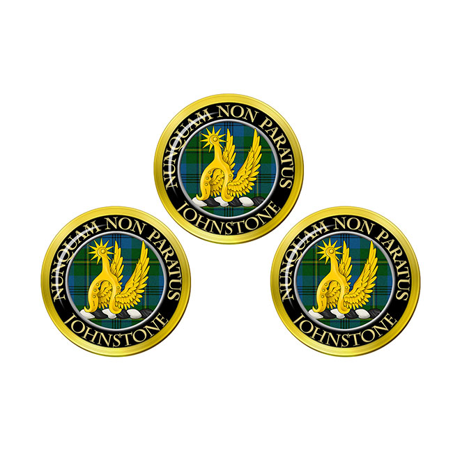 Johnstone Scottish Clan Crest Golf Ball Markers