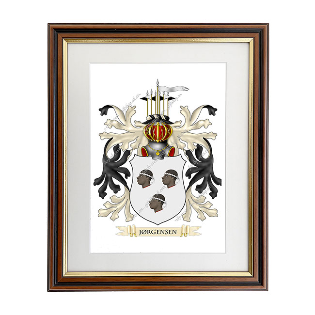 Jrgensen (Denmark) Coat of Arms Framed Print