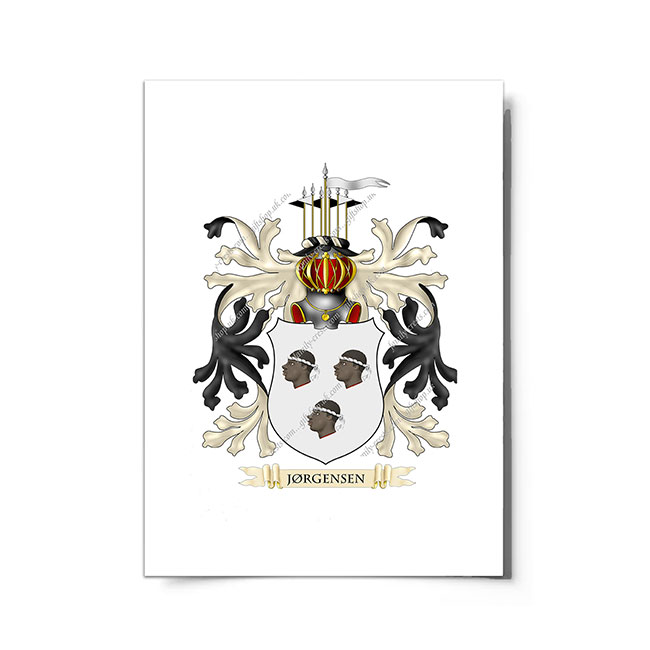 Jrgensen (Denmark) Coat of Arms Print