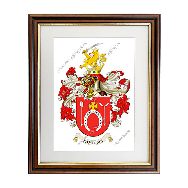 Kamiński (Poland) Coat of Arms Framed Print