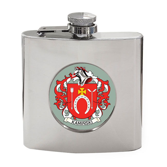 Kamiński (Poland) Coat of Arms Hip Flask