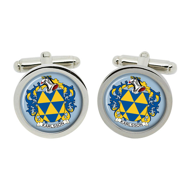 Karlsson (Sweden) Coat of Arms Cufflinks