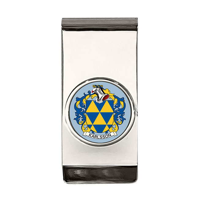 Karlsson (Sweden) Coat of Arms Money Clip