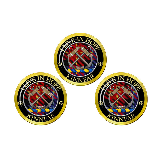 Kinnear Scottish Clan Crest Golf Ball Markers