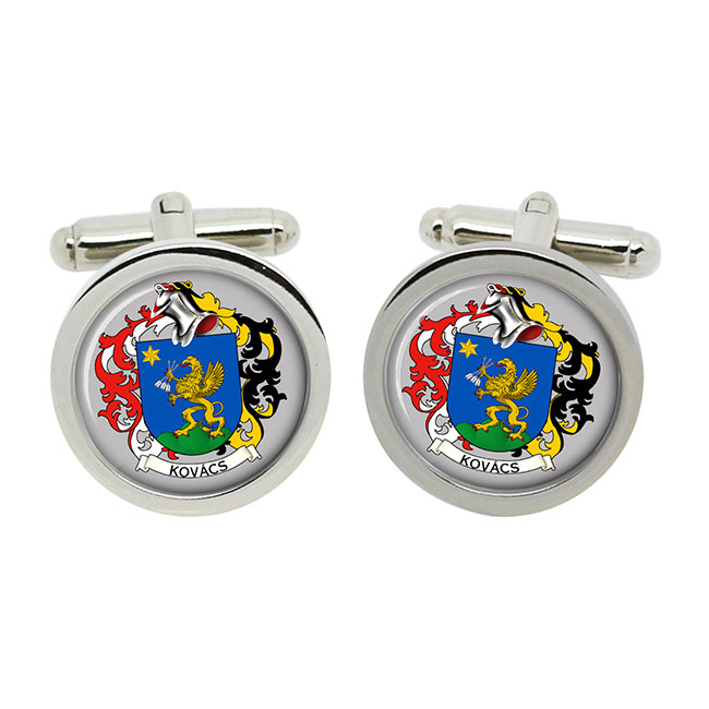 Kovács (Hungary) Coat of Arms Cufflinks