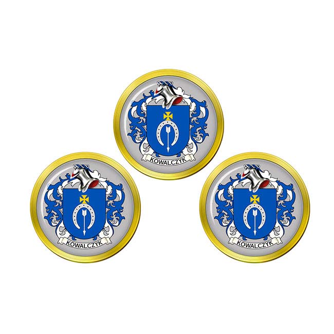 Kowalczyk (Poland) Coat of Arms Golf Ball Markers