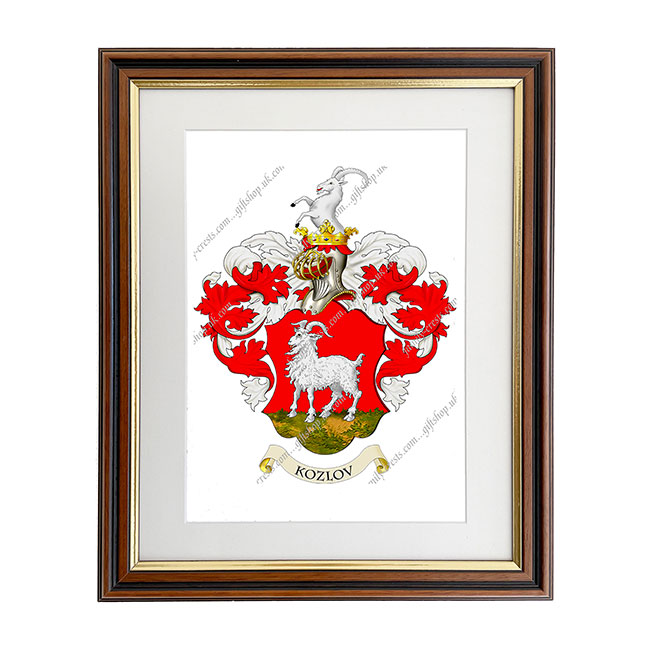 Kozlov (Russia) Coat of Arms Framed Print