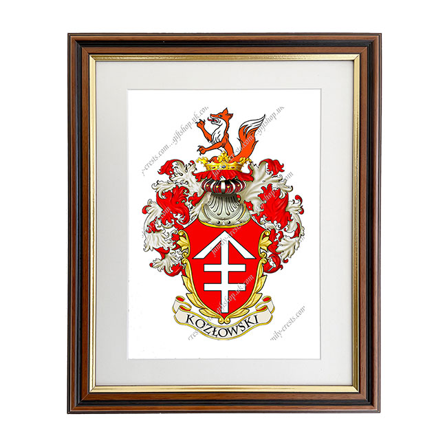 Kozłowski (Poland) Coat of Arms Framed Print