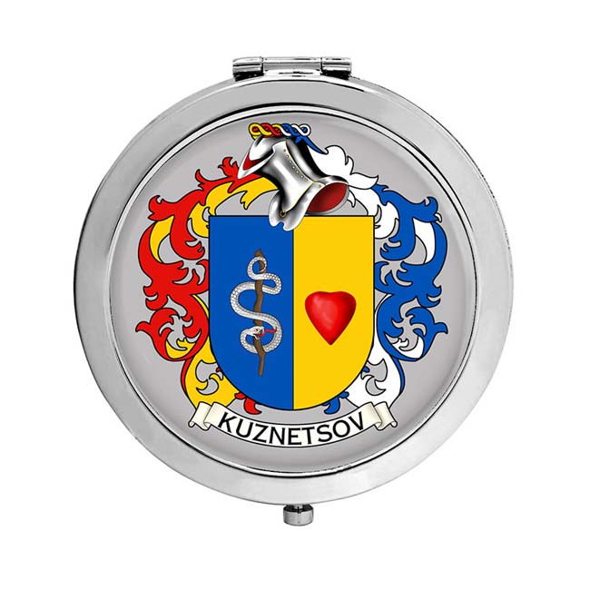 Kuznetsova (Russia) Coat of Arms Compact Mirror