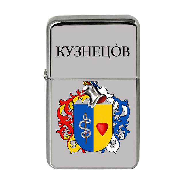 Kuznetsova (Russia) Coat of Arms Flip Top Lighter