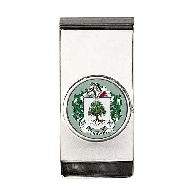 Larsson (Sweden) Coat of Arms Money Clip