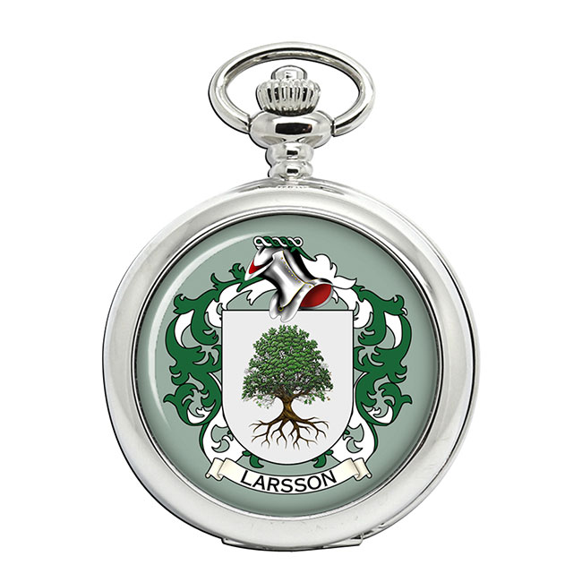 Larsson (Sweden) Coat of Arms Pocket Watch