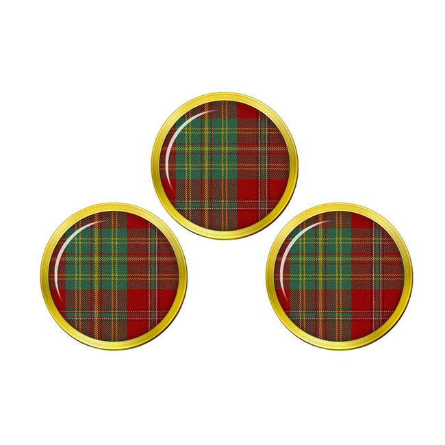 Leask Scottish Tartan Golf Ball Markers