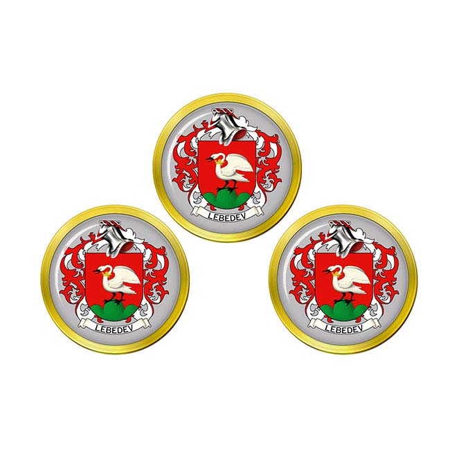 Lebedev (Russia) Coat of Arms Golf Ball Markers