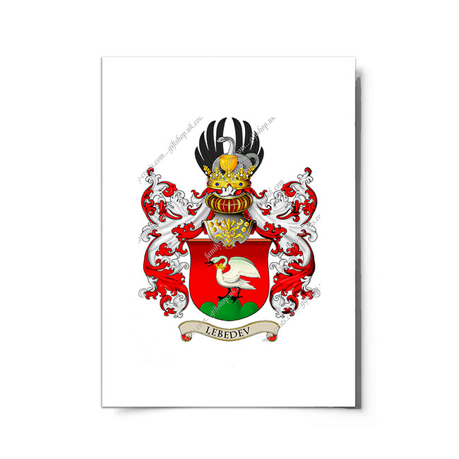 Lebedev (Russia) Coat of Arms Print