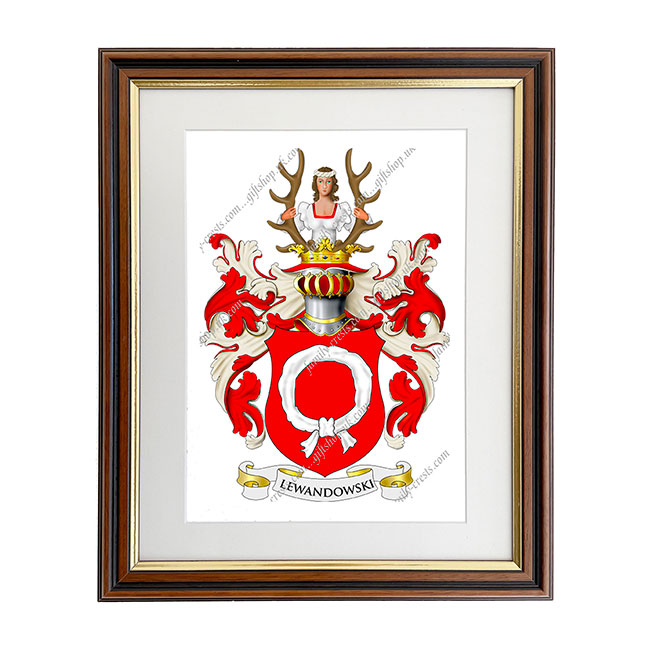 Lewandowski (Poland) Coat of Arms Framed Print