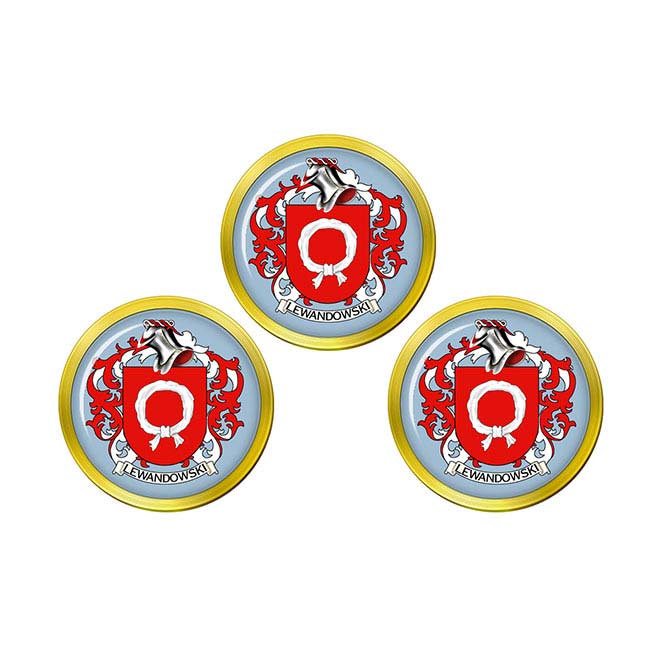 Lewandowski (Poland) Coat of Arms Golf Ball Markers